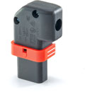 IEC-LOCK IEC MAINS CONNECTOR C13 type, female, cable, locking, horizontal left/right, rewireable